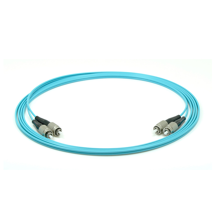 FC-FC/UPC Fiber  Patch Cable, OM3 Duplex, 3.0mm, PVC/LSZH/OFNR