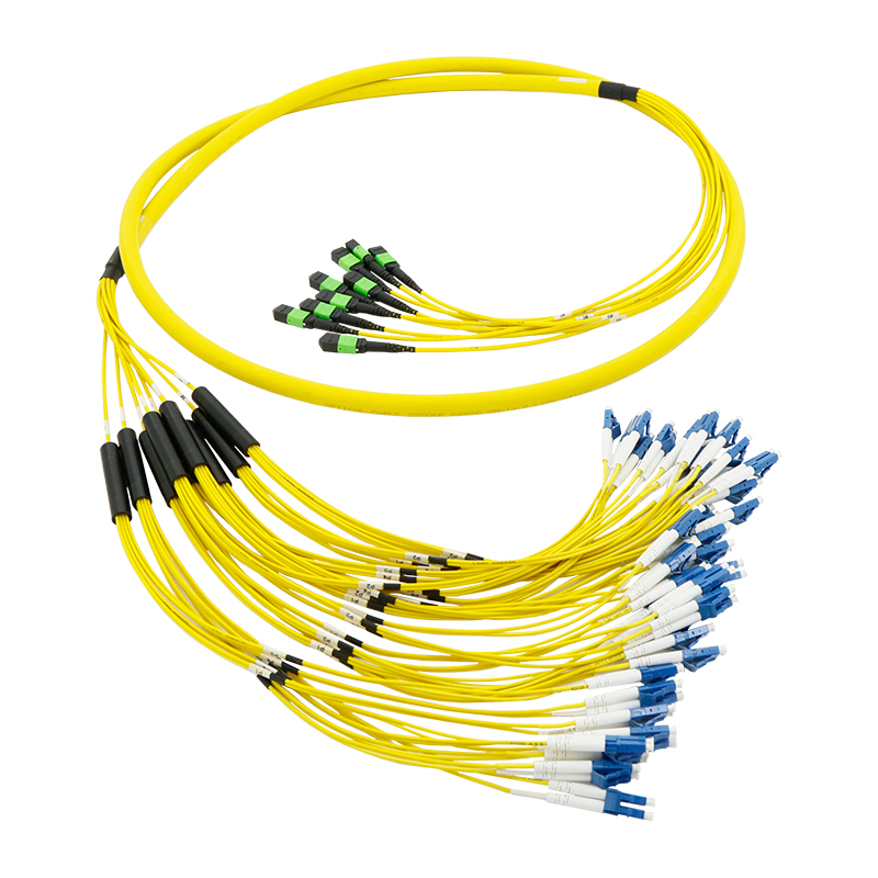 MTP®/APC-LC/UPC Pre-terminal Multi-core Fiber  Patch Cable  , SM, Duplex